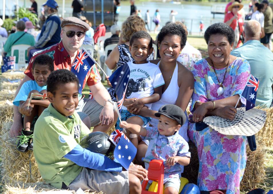 Bendigo's Lake Weerona Australia Day celebration.