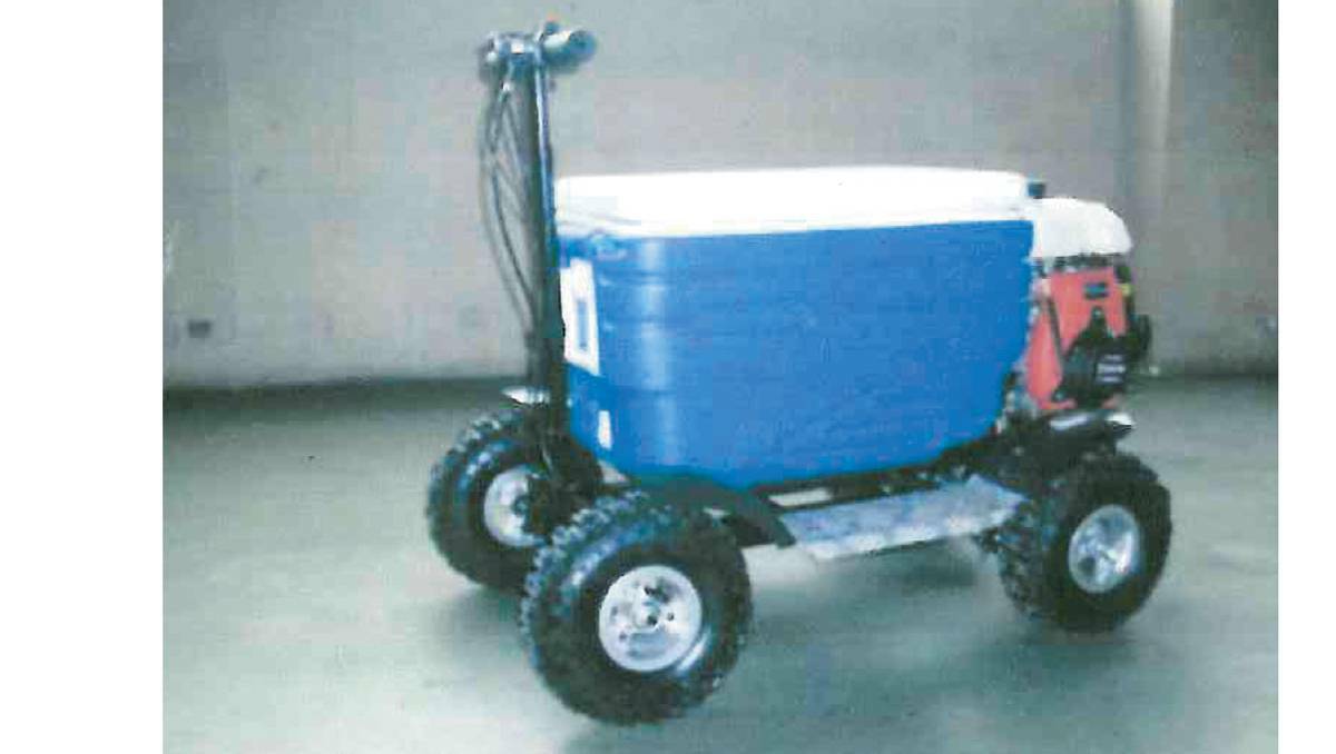 William Bevan Kropp was done for drink-driving when he rode his motorised esky to a drive-through at a McDonald's fast food restaurant.