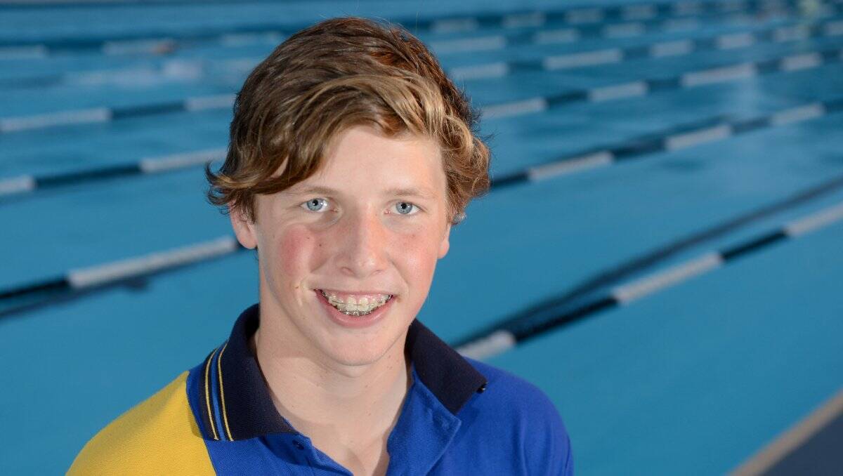MEDAL SPREE: Callum King was in hot form at the Victorian Age Short Course swim titles in Melbourne. Picture: MATT KIMPTON 