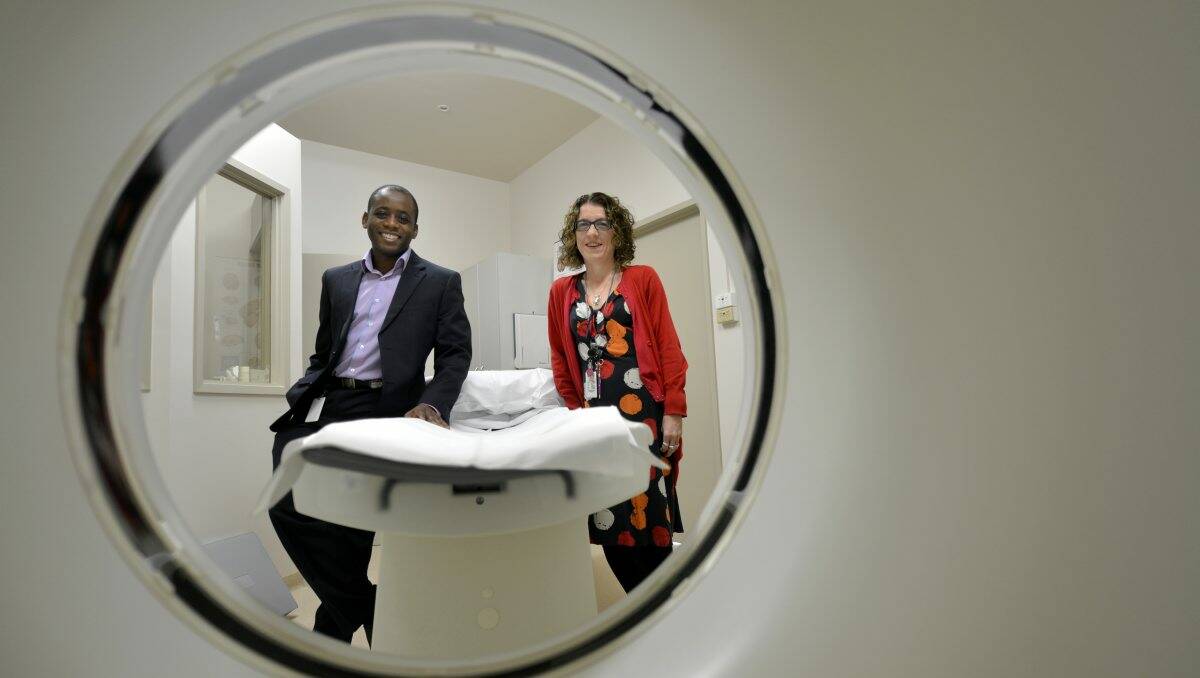 Awareness: Radiologists Dr Julius Tamangani and Dr Jill Wilkie. Picture: Brendan McCarthy
