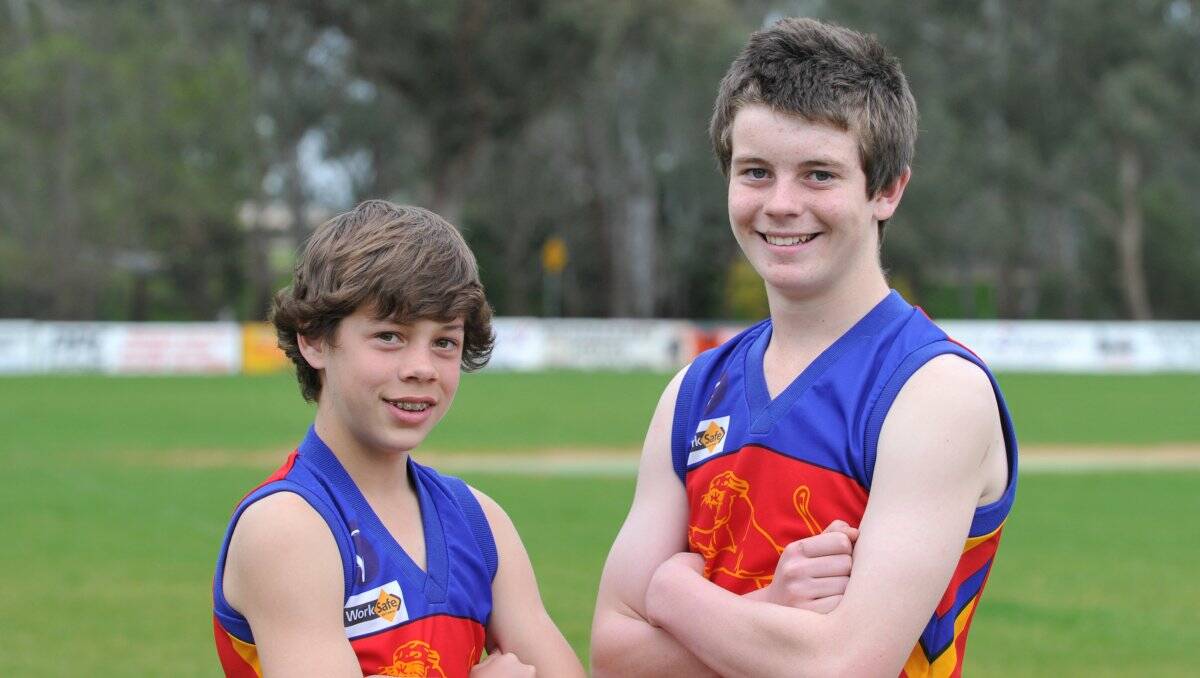 STAR DUO: Marong’s Pat Gretgrix and Tom Nunn will be key players in tomorrow’s grand final.  Picture: JODIE DONNELLAN