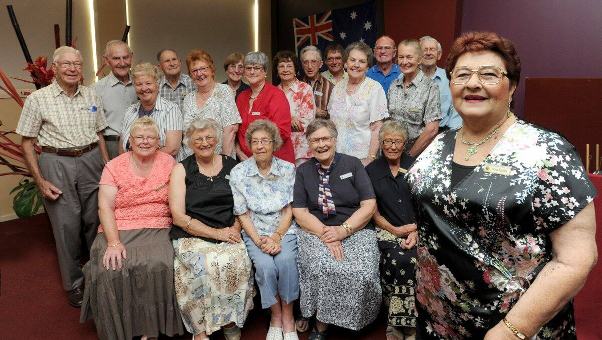 Choir: Nona Ratcliffe, right, with the Golden Square Probus Singers. Picture: Jodie Donnellan