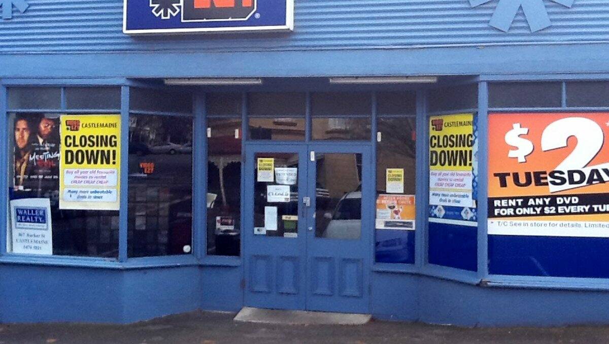 Shut: Video Ezy in Castlemaine. Picture: Contributed