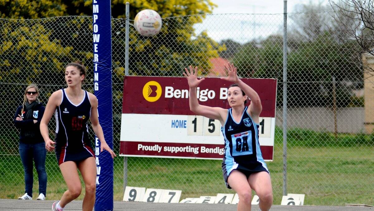 CATCH: Eaglehawk's Christie Rogers was in hot form in the Borough's attack. Picture: JULIE HOUGH 