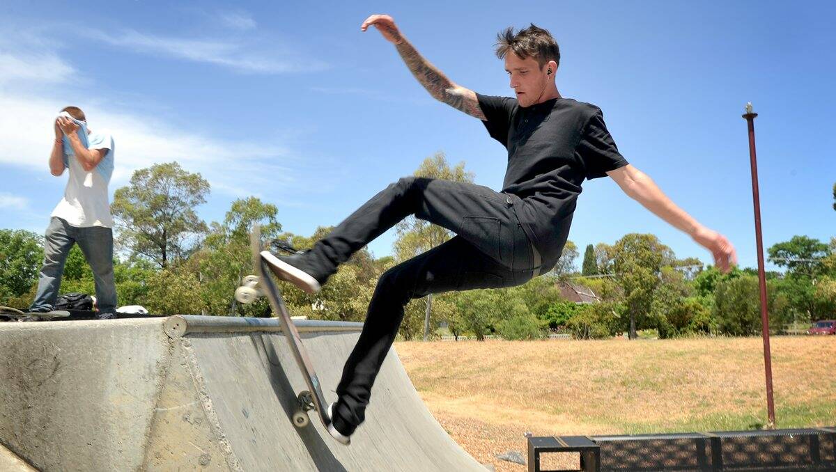 SKILLS: Mat Wilkins from Pakenham at the 2 The Xtreme festival in Castlemaine at the weekend. Picture: JULIE HOUGH
