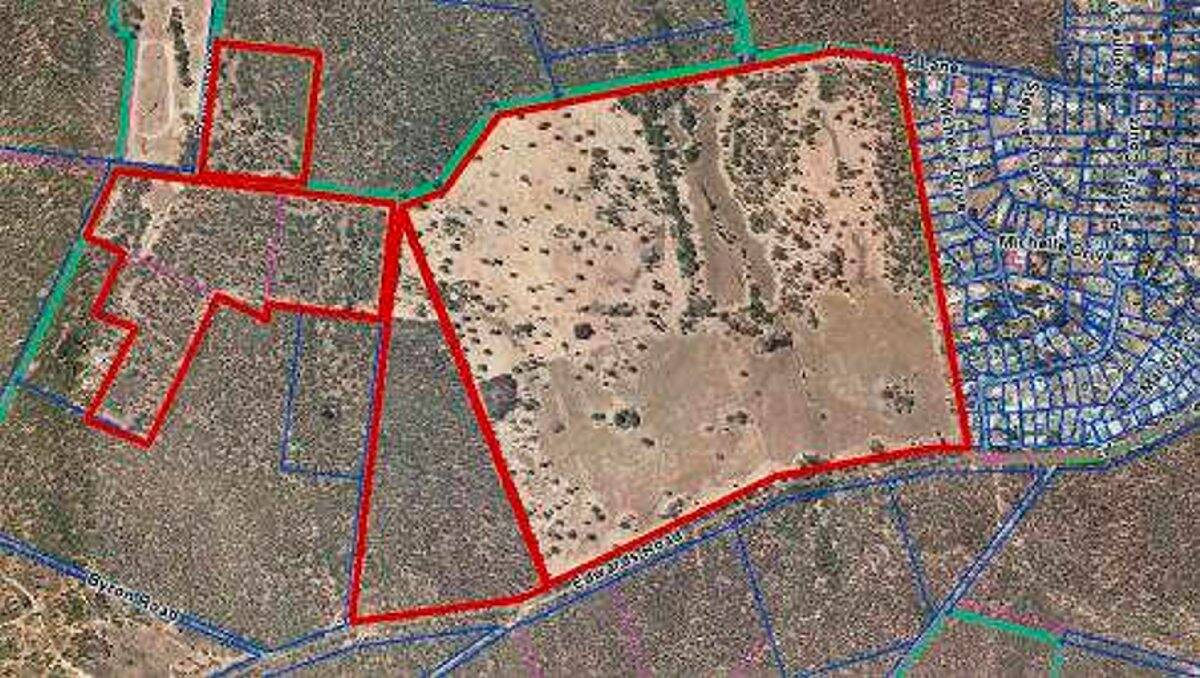 EARLY PLANS: The area of the proposed subdivision at Maiden Gully. Picture: CONTRIBUTED