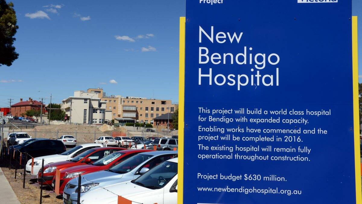 UNCERTAINTY: New developments have cast doubt on whether Bendigo will gets its preferred hospital design.  Picture: JIM ALDERSEY