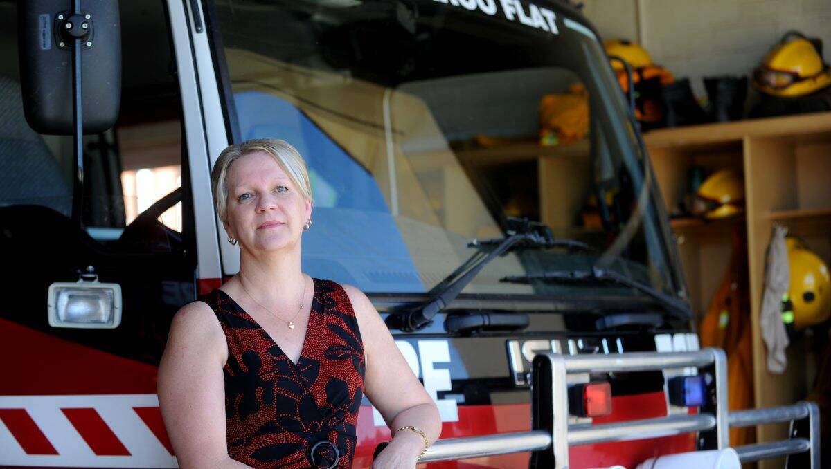 Critical: Maree Edwards at the Kangaroo Flat CFA station. Picture: Jodie Donnellan