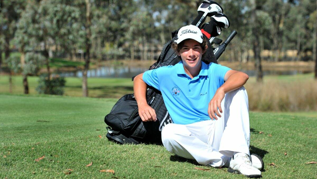 Rising golf star Lucas Herbert.