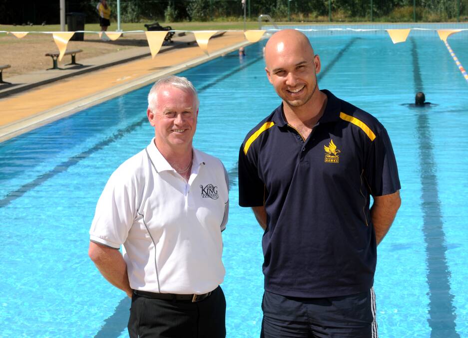 WARY: Bendigo East Swimming Club’s Tony Rodda and Bendigo Hawks’s Ash Wain say the Australian swim team’s admission has some local ramifications for the sport. Picture: Jodie Donnellan