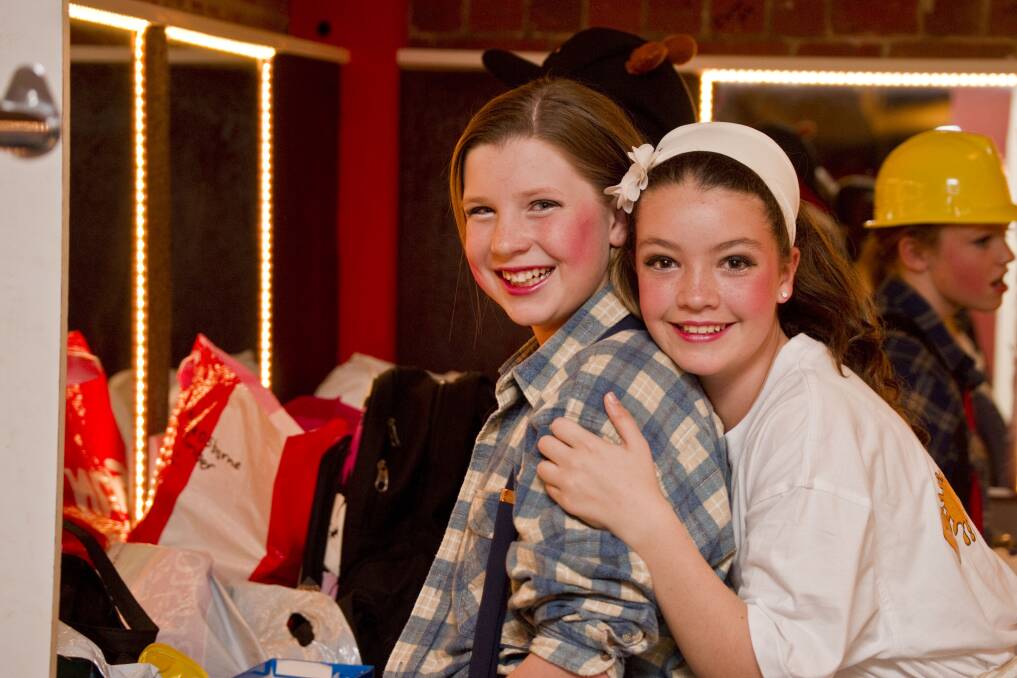 Mabel as Woody and Victoria as Miss Muffett. Picture: TRUDI JACOBSON 
