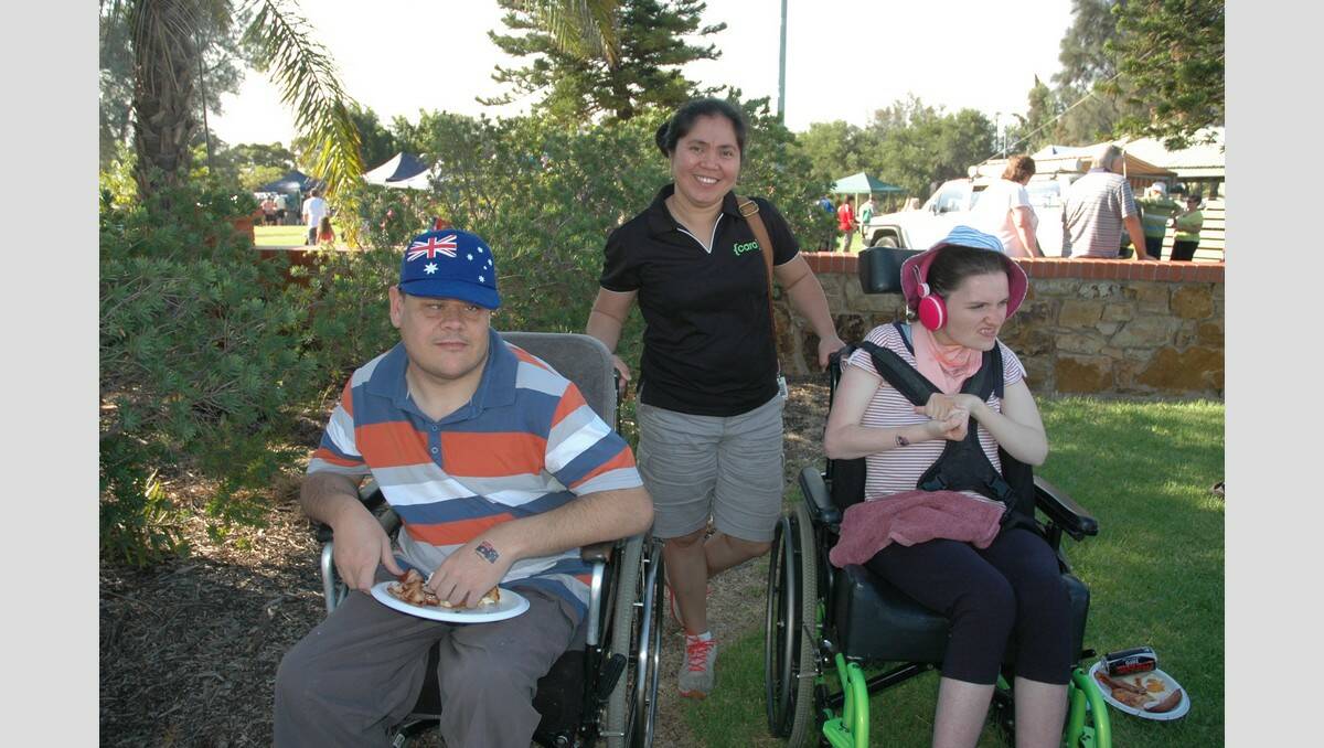 Adam Torney, Jennifer Donio, and Stacey Wardle had a great time at Solomontown Beach for Australia Day.