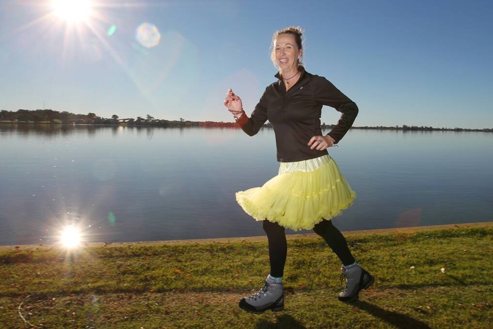 Jeanette Hartley walked from Bendigo to Ballarat for charity.