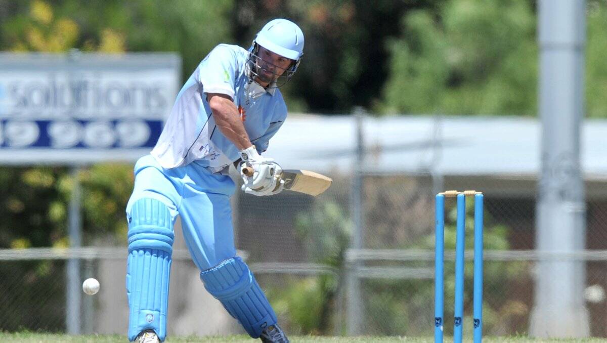 TONS OF FUN: Strathdale-Maristians’ Cameron Taylor made his third century from as many games in the Bendigo District Cricket Association on Saturday.  Taylor scored 102 not out against Bendigo at Atkins Street Oval in North Bendigo. 