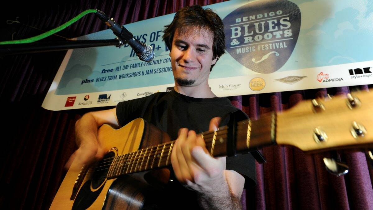 Jarrod Shaw last night helped kick off the Blues and Roots Festival at the Gold Dust Lounge.