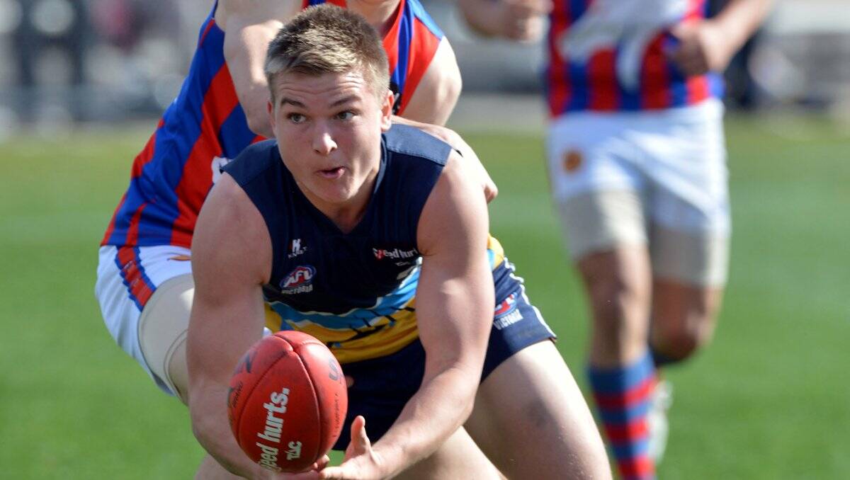 PLAYMAKER: Port Adelaide draftee Oliver Wines in action for the Bendigo Pioneers in last season's TAC Cup action. 