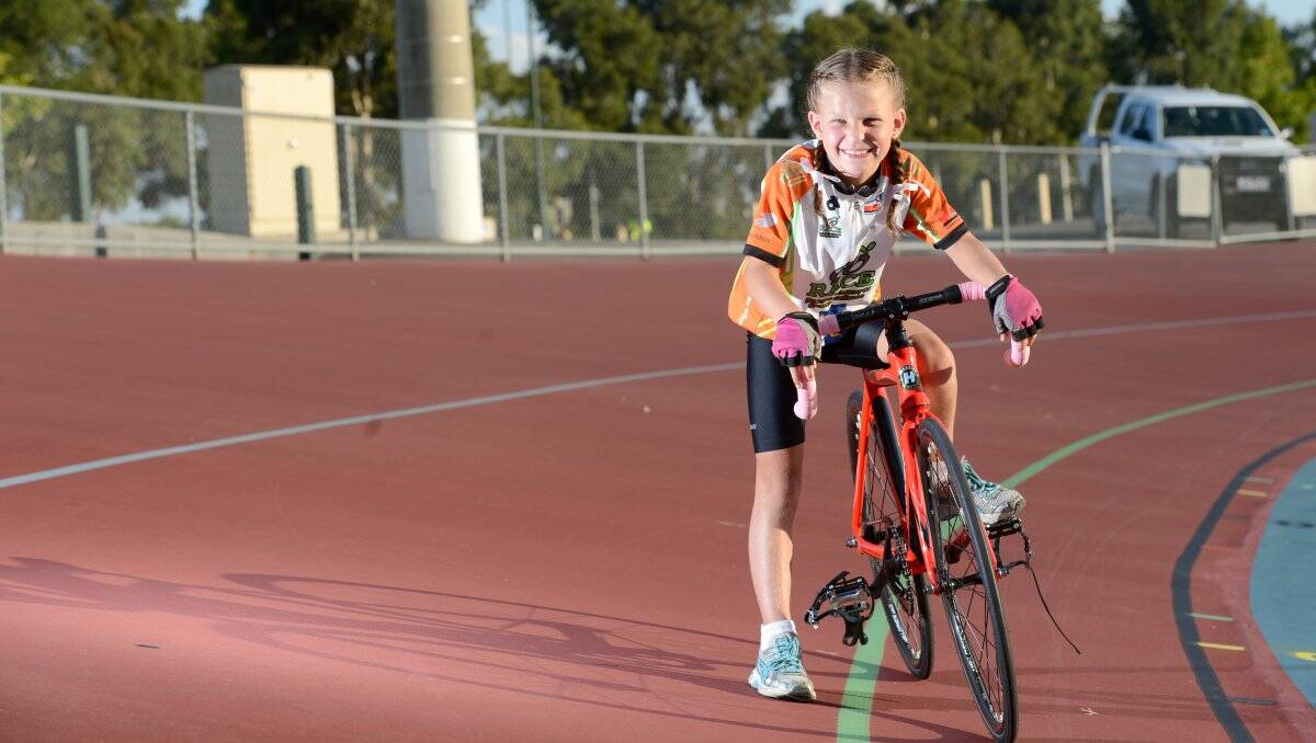 EXCITING TALENT: Belinda Bailey at Bendigo's home of track cycling, the Tom Flood Sports Centre. Picture: JIM ALDERSEY