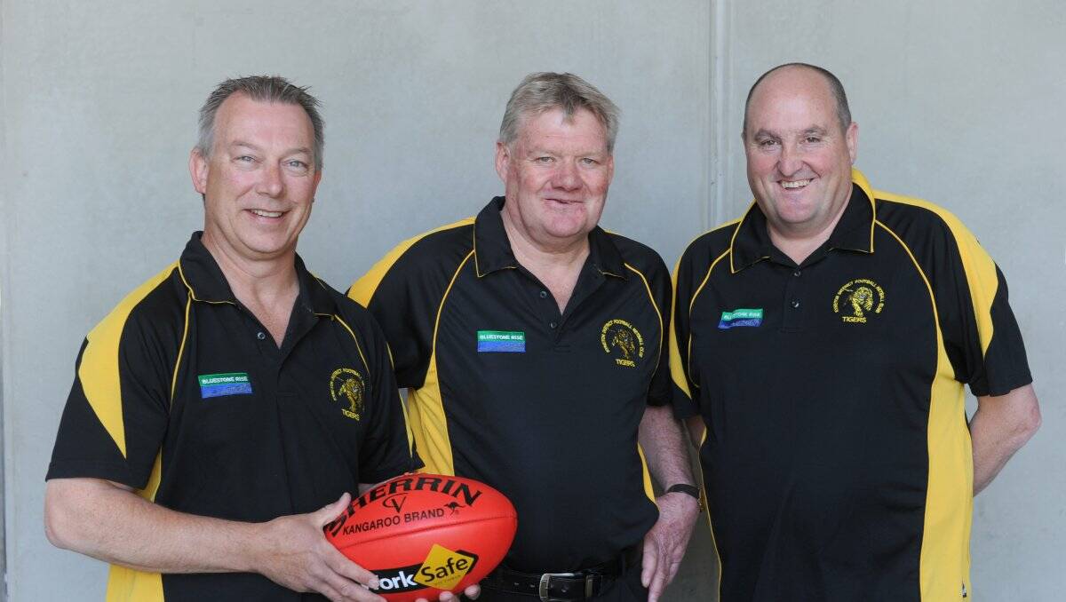 HIERACHY: Kyneton Football Club's Chris Plowman, Brian Walsh and Anthony O'Connor.  