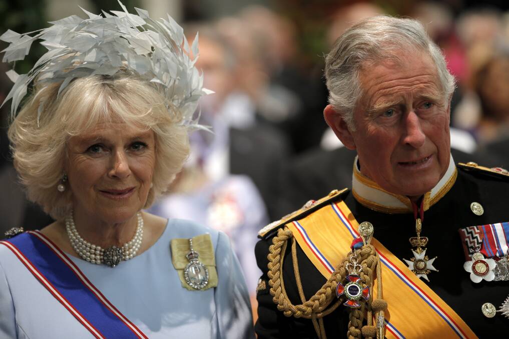 .Charles, Prince of Wales, and Camilla, Duchess of Cornwall during the inauguration ceremony. Photo by Peter Dejong - Pool/Getty Images