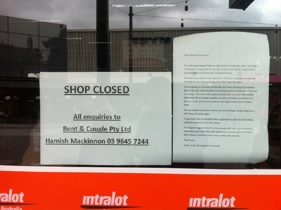 Hargreaves Mall News and Lotto has closed.
