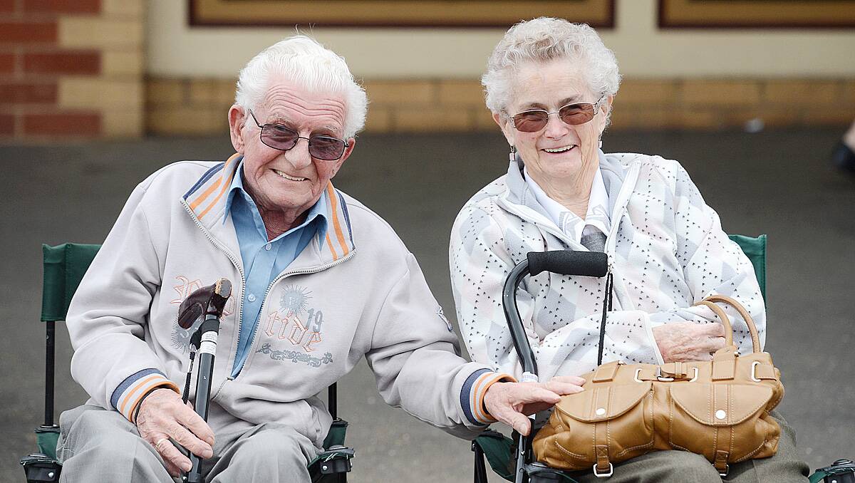 David and Dorothy Thompson, who have been married for 62 years. Picture: Jim Aldersey.