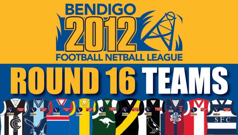 Bendigo Football League Round 16 teams