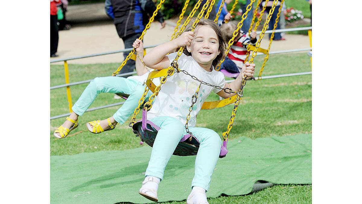 Audrey Jackson, 4 at the Dahlia and Arts Festival family fun day. Picture: Jodie Donnellan