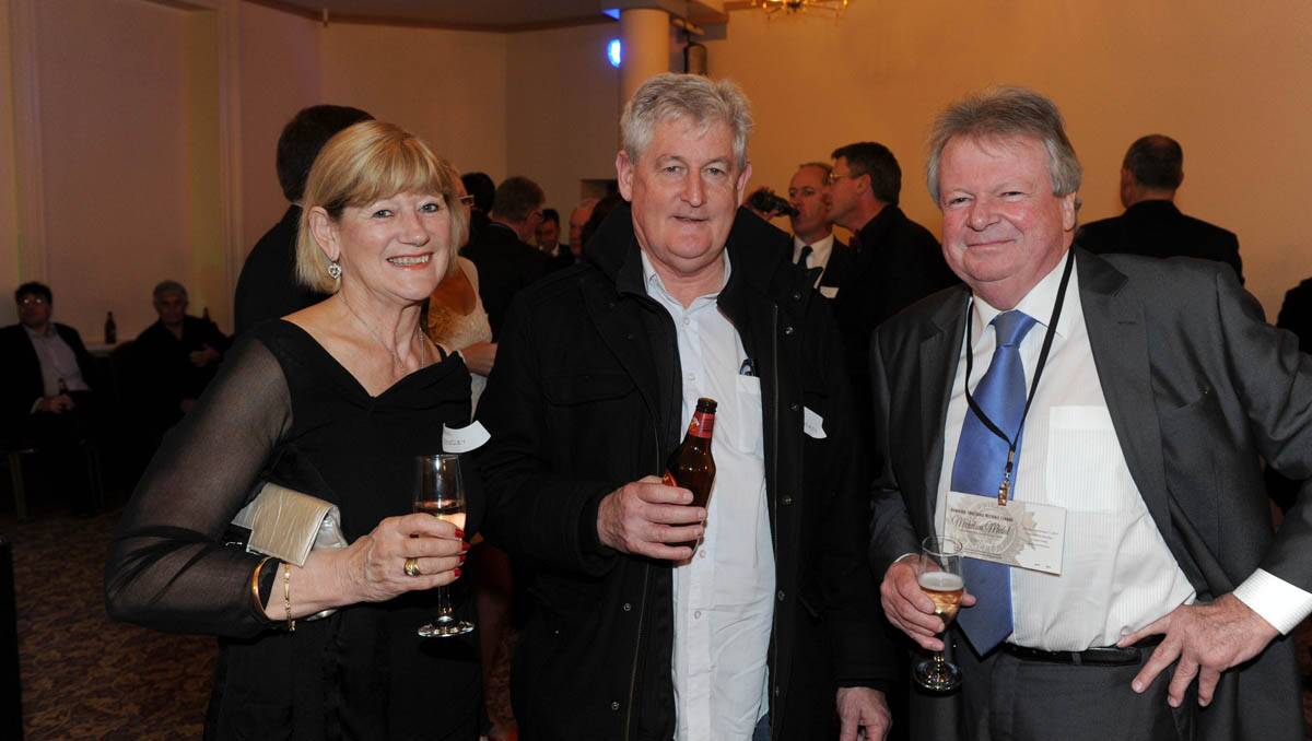 Michelsen Medal 2012. Carol Woods, Paul Branagan and Kevin Cooksley. Picture: Peter Weaving
