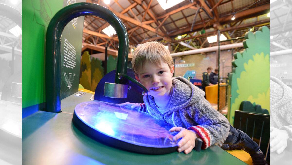 Ethan Raynor at the Bendigo Discovery Centre.  Picture: Jim Aldersey