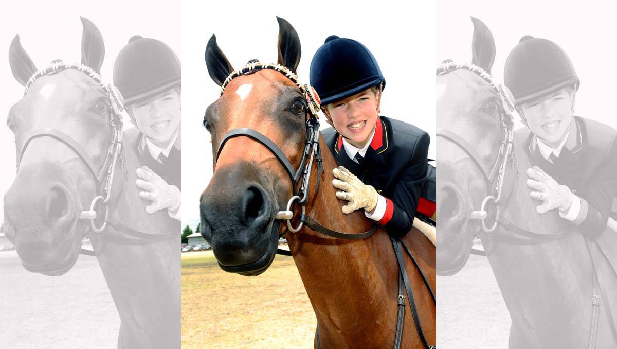 Catherine Watson with her horse Eddie. Picture: Julie Hough