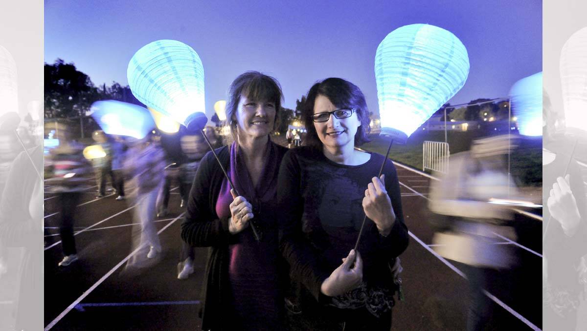 Light the Night fundraiser walk for the Leukaemia Foundation. Picture: Julie Hough