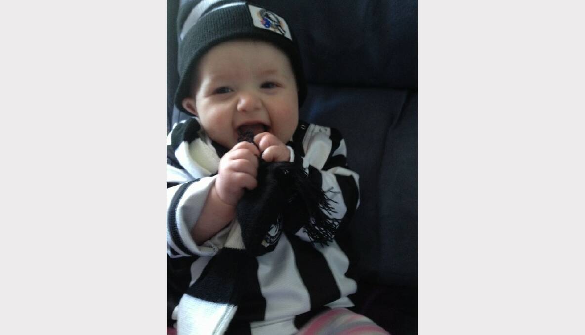 Harper West was born to be a little magpie :) Picture: Alicia