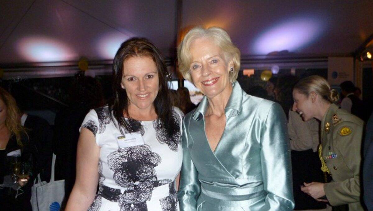 Rebecca Kelly with Governor-General Quentin Bryce 