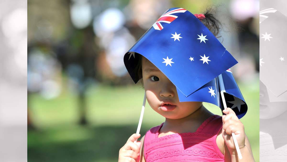 Daphne Reyes at Lake Weeroona for Australia Day. Picture: Jim Aldersey