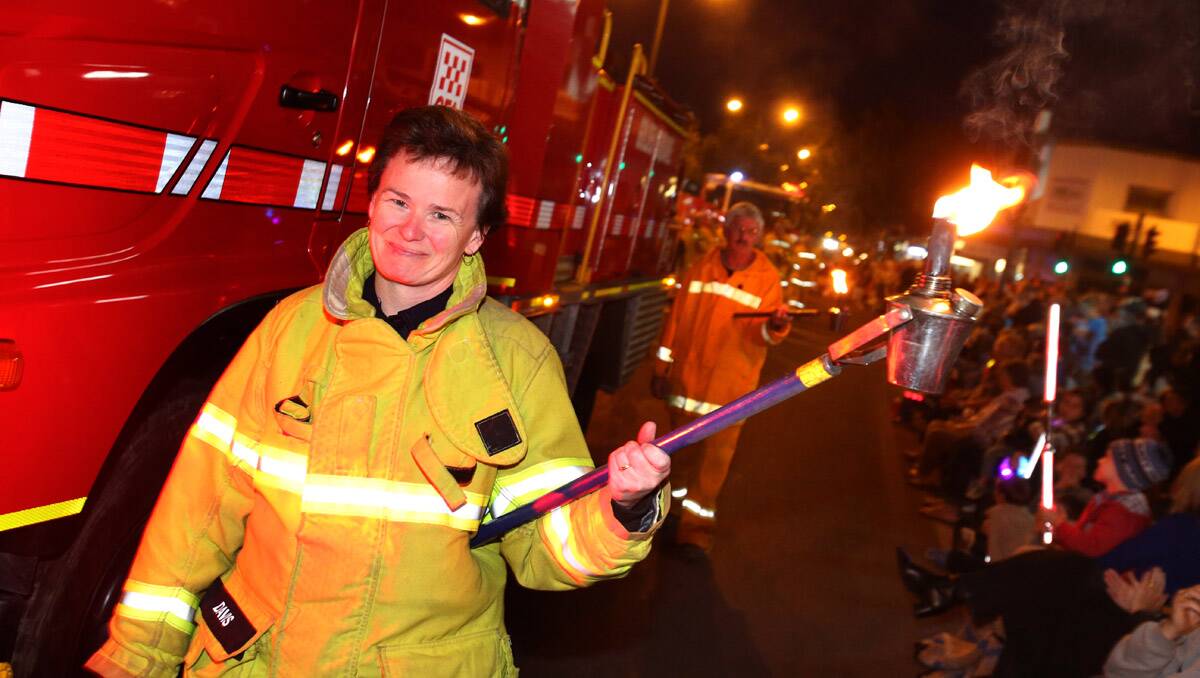 Fire Services Commissioner/CFA Torchlight Procession. Picture: Peter Weaving