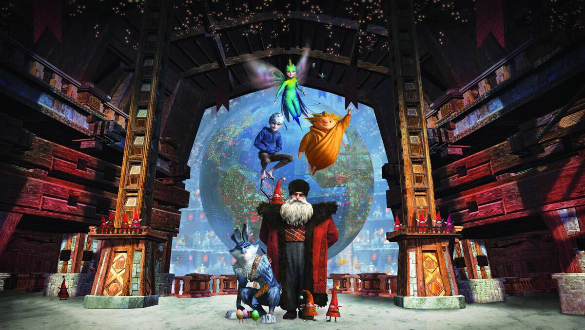 TEAM: Santa Claus, The Easter Bunny, The Tooth Fairy, The Sandman and Jack Frost team up in Rise of the Guardians.