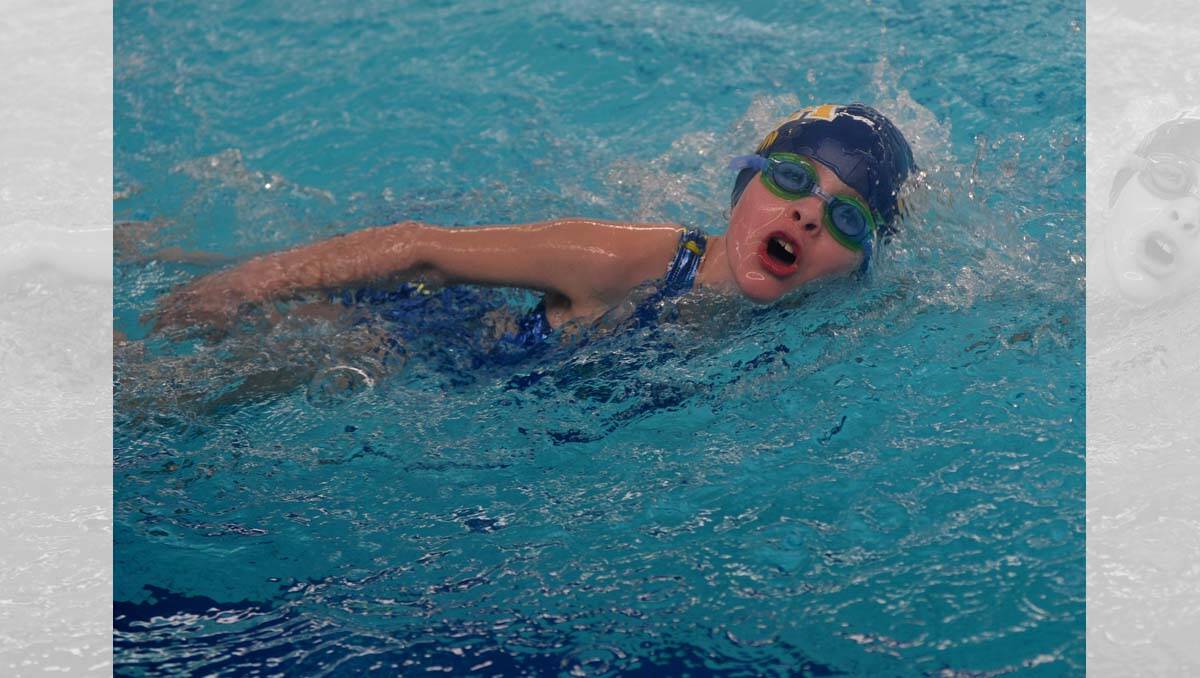 Bendigo Hawks Aquatic Swimming Carnival Ebony Nicholas from Bendigo Hawks competes in the 50 metre freestyle Picture: Julie Hough 