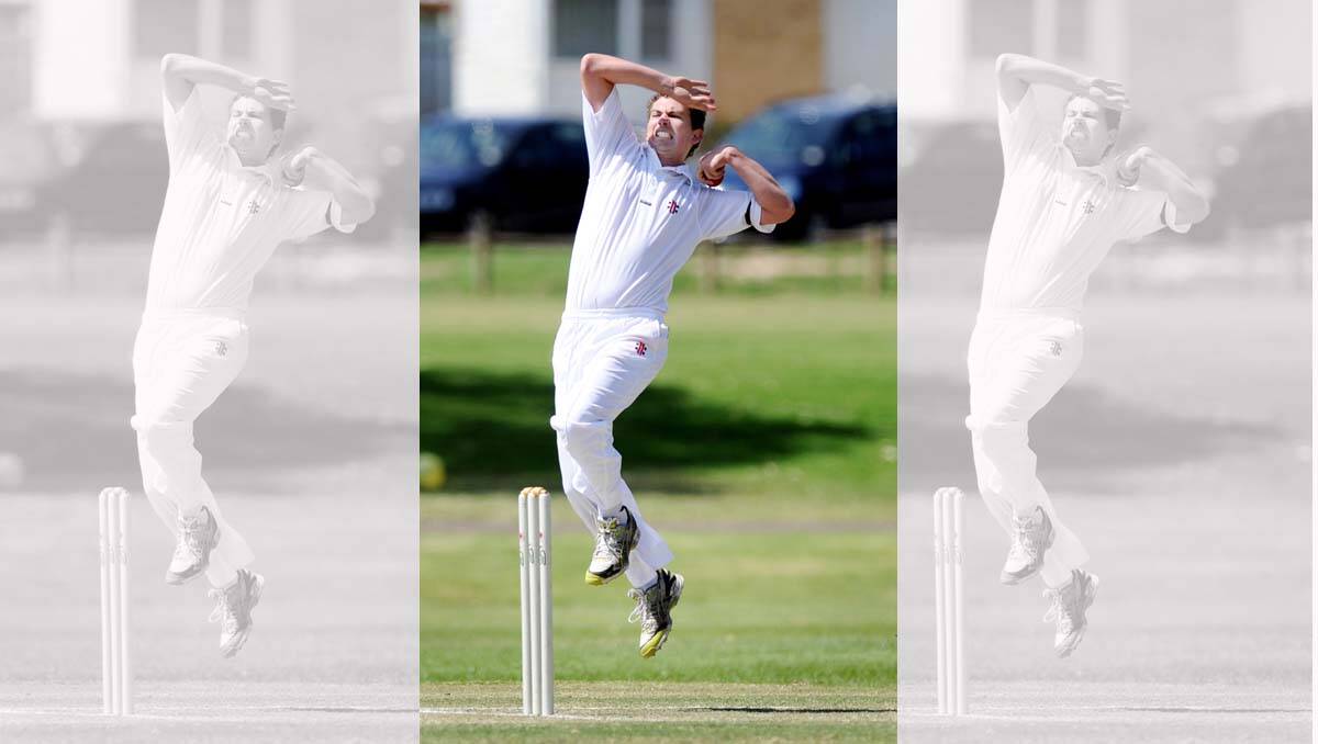 Cricket action. Strathdale v Huntly-North Bendigo. Picture: Julie Hough