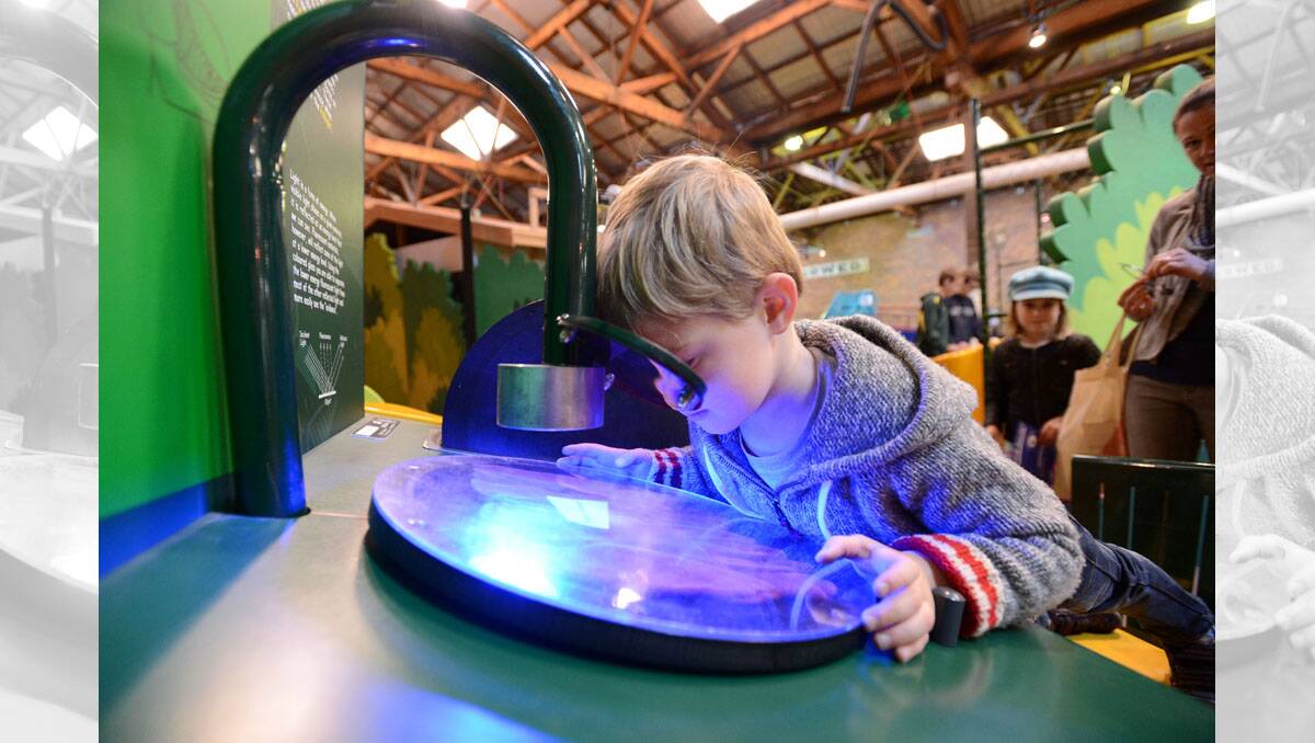 Ethan Raynor at the Bendigo Discovery Centre.  Picture: Jim Aldersey