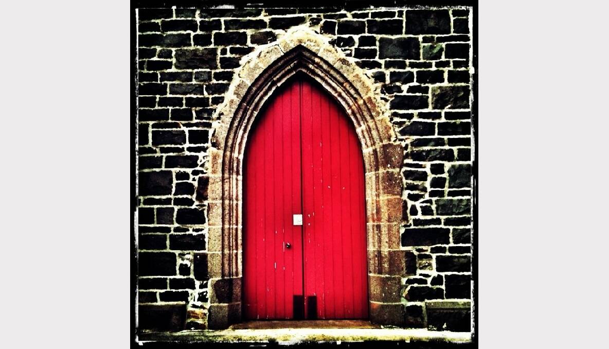 Red door. Picture: Naomi Dougall