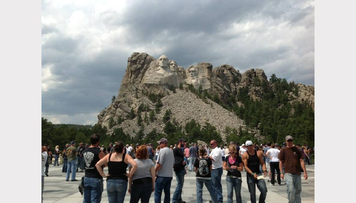 Mount Rushmore, road trip through USA. Picture: Kelly