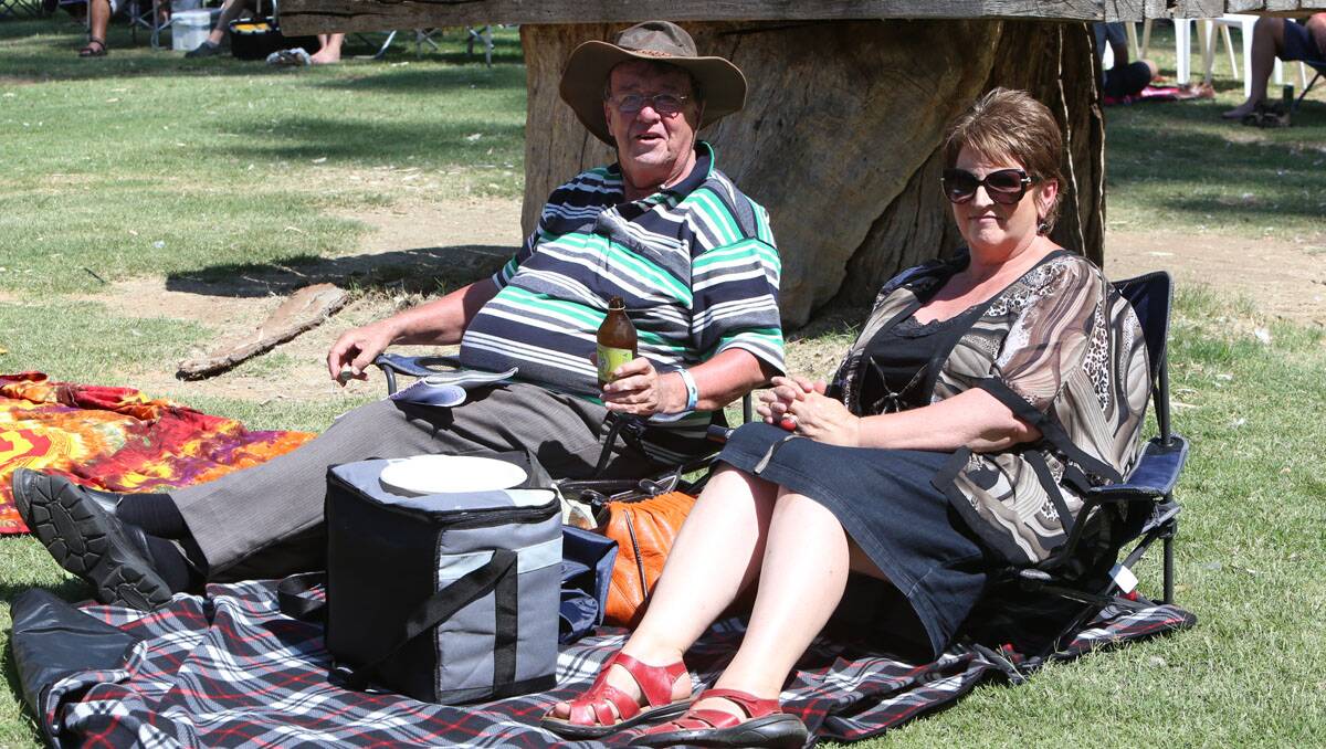 Riverboats Music Festival at Echuca. Greg Dow and Linda Hendy. Picture: Peter Weaving