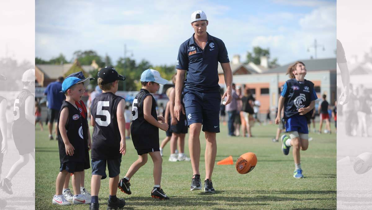 Carlton super clinic at the QEO. Picture: Jodie Donnellan