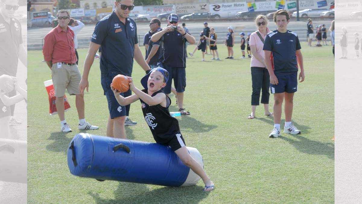 Carlton super clinic at the QEO. Kade Mulquiny. Picture: Jodie Donnellan