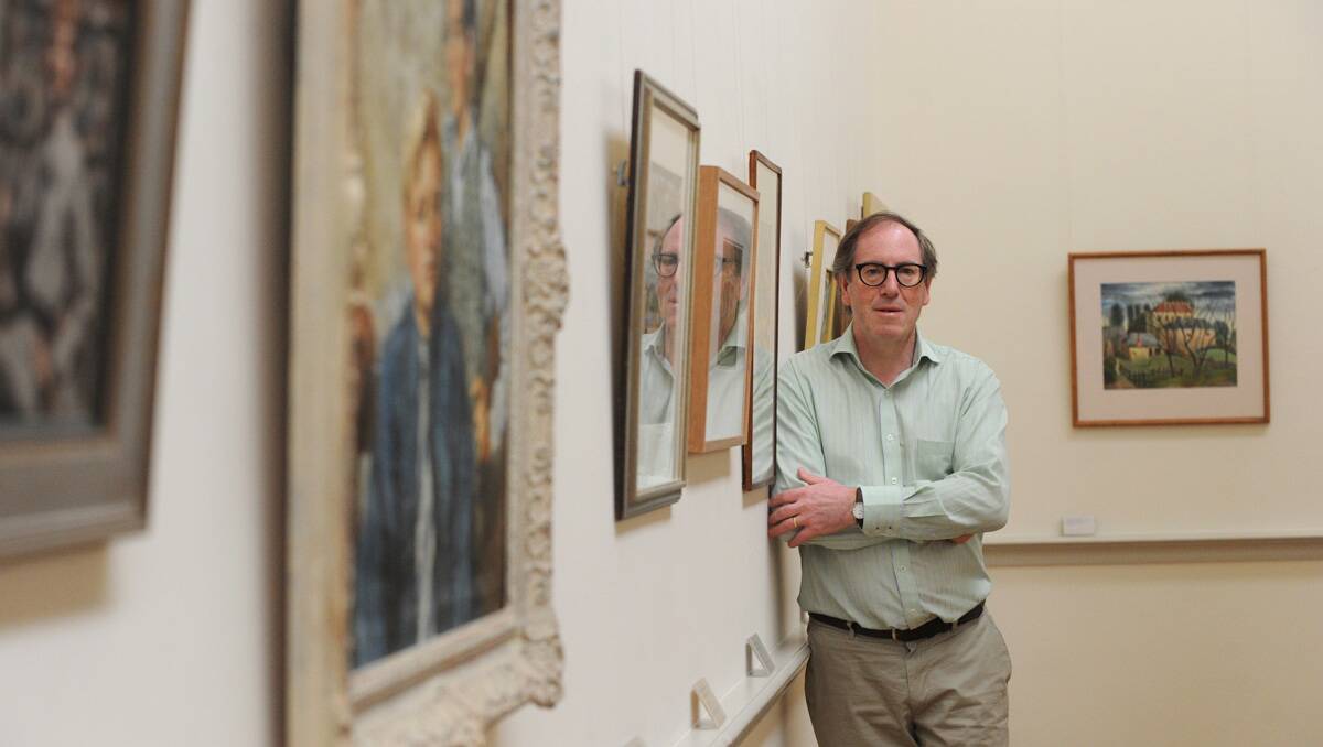 Director Peter Perry celebrated 38 years at the helm of Castlemaine Art Gallery recently with a “director’s choice” exhibition. Picture: Jodie Donnellan