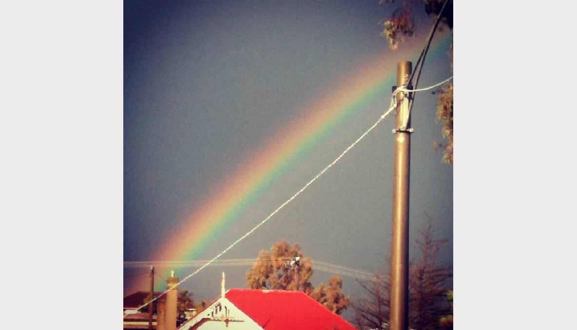 Rainbow. Picture: Naomi Dougall