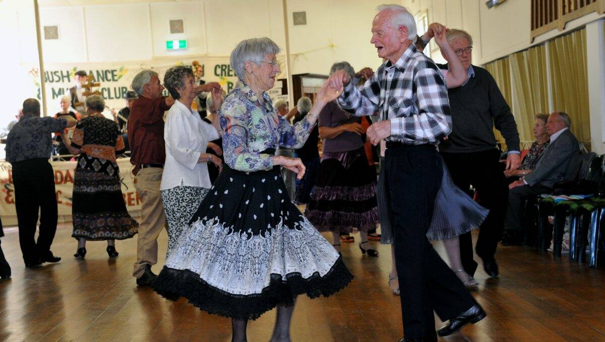 GRACEFUL: Marg and Tom Dean hit the dance floor. Picture: JULIE HOUGH