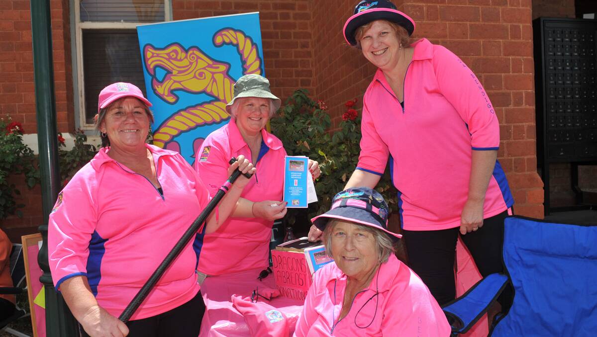 Deb O'Neill, Prue Clements, Kerrie Morris and Judy Milner from Dragons Abreast . Picture: Julie Hough