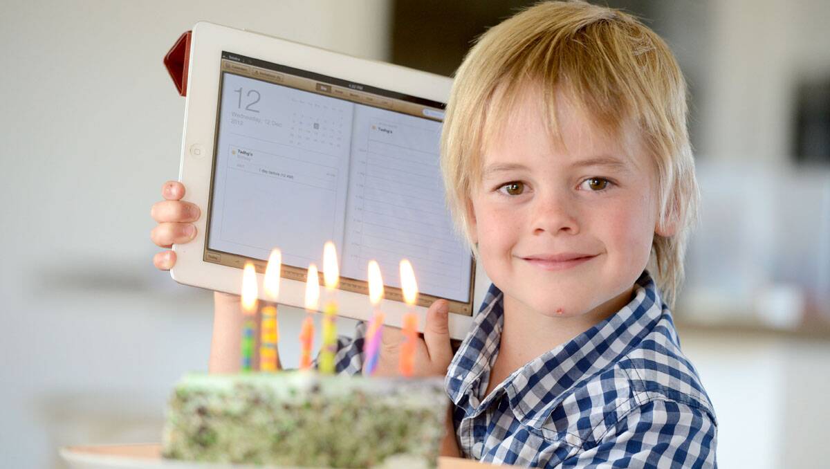 Tadhg Ralph turns six today. Picture: Jim Aldersey