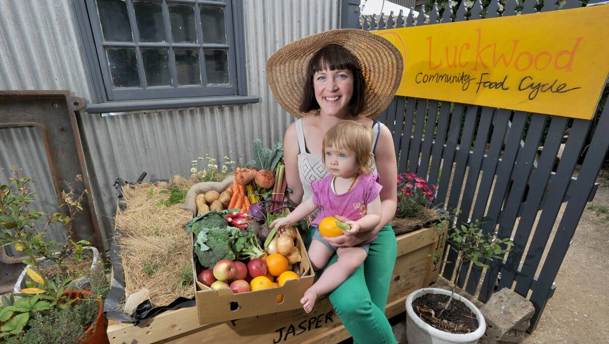 Busy: Luckwood Organics’ Sharon Kittson with Sachi Shimizu.  Picture: Jodie Donnellan